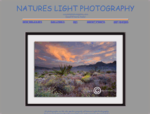 Tablet Screenshot of natureslightphotogallery.com